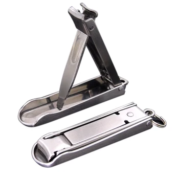 

2 in 1 EDC Pocket Tool Outdoor Handle Bottle Opener Toe Nail Clippers Cutter Key Chain Nail File Key Ring Travel Bag Attachment