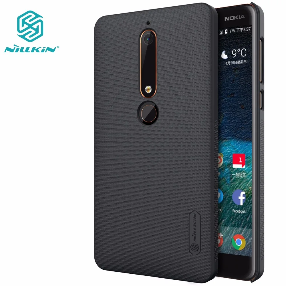 

Case For Nokia 6 2018 Case For Nokia 6 NILLKIN Super Frosted Shield matte back cover For Nokia 6 2018