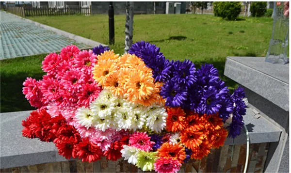 Gerbers Африканский цветок маргаритки 54 см/21 56 дюйма 100 шт. Цветочные Декоративные