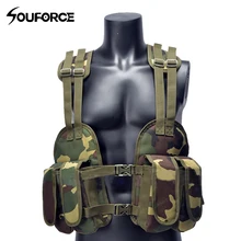 4 цвета камуфляж простой военный жилет открытый многофункциональный легкий боевой жилет спортивная одежда охотничий жилет CS тренировочные костюмы