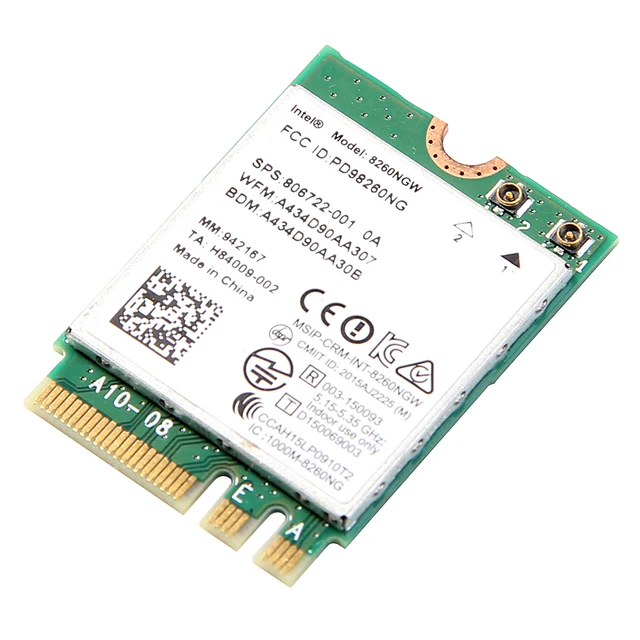 Dual Band Ngff 802.11ac Intel 8260ngw Wifi Card 867mbps 2.4g/5ghz 802.11a/b/g/n/ac Bluetooth 4.2 With Antenna - Cards - AliExpress