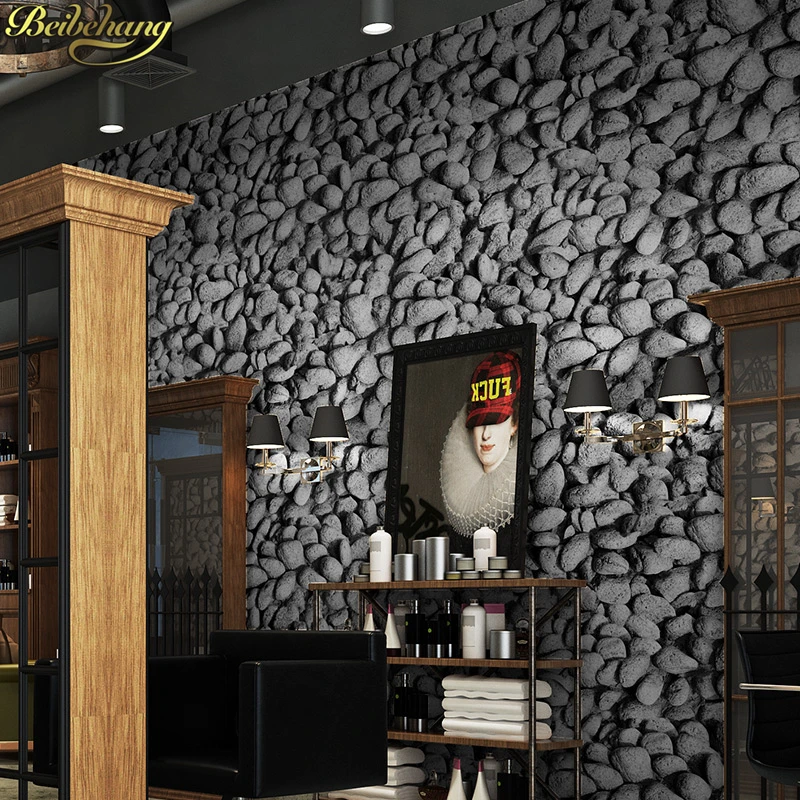 3D обои beibehang papel de parede cobblestone Stone для ресторана бара балкона ТВ фоновые стен 3 d |