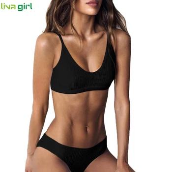 

New Women Bikini Sets Fasten Breast Swimsuit New Style Swimwear Bikini Women's Bathing Suits Female Beach Wear Biquini D0805