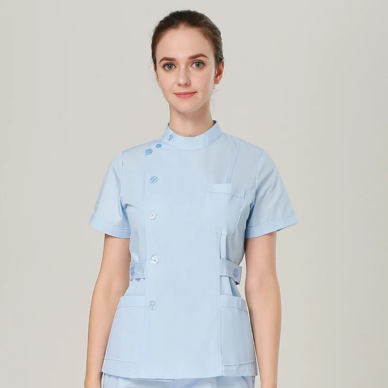 Дешевые летние женские медицинские скрабы для больниц с индивидуальным логотипом, набор узких зубных скрабов для салона красоты, униформа медсестры для спа
