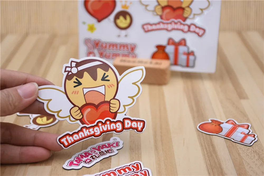 Cartoon Fridge magnet in sheet Customized promotional gifts full color print on coated paper glossy finished small MOQ
