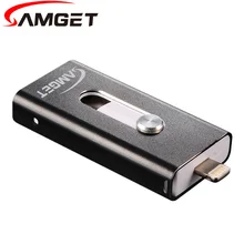 Samget Micro USB 2.0 Interface Pen Drive For PC/IOS/Samsung USB Flash Drive Lightning Data For iPhone/iPad/iPod 8G/16G/32G/64G