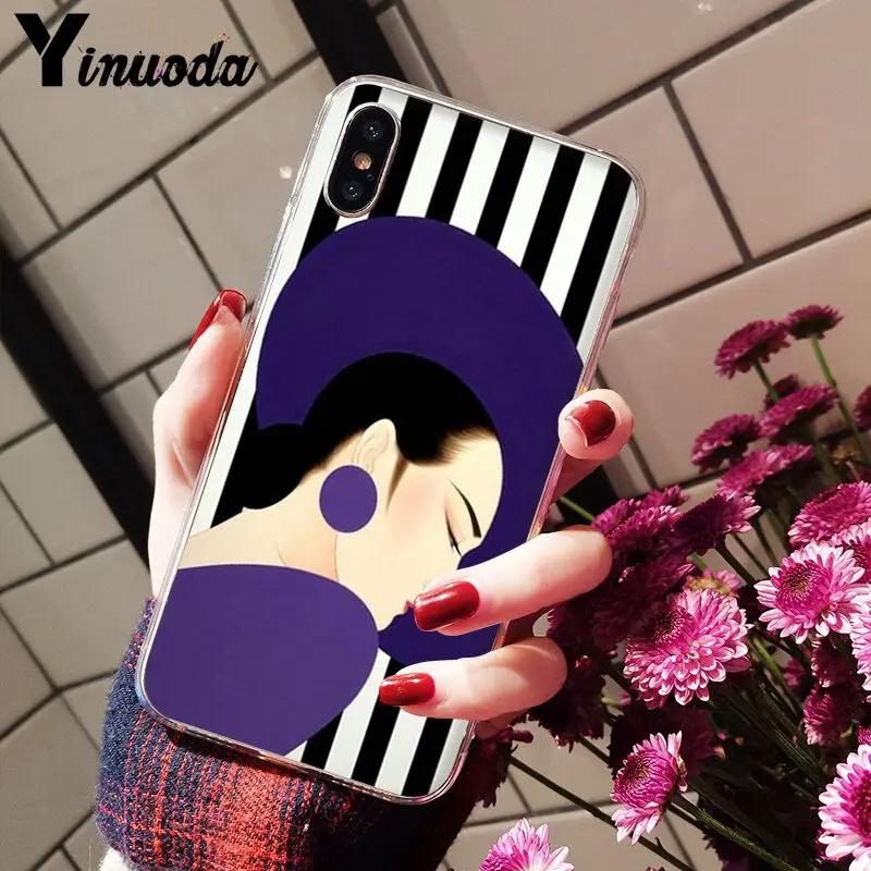 Fashion pop stripe lady