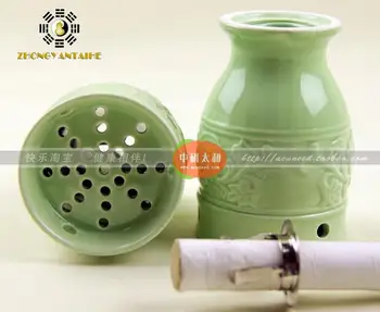 

Massage ceramic cup Scrapping can press moxa Scrapping tank dedicated moxibustion Moxibustion free shipping