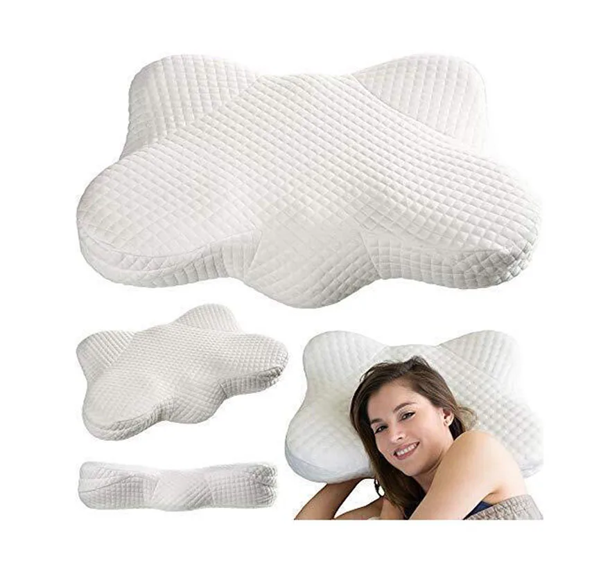 

Orthopedic Contour Memory Foam Pillow for Back and Side Sleepers with Neck and Spine Support - Helps Reduce Back and Neck Pain