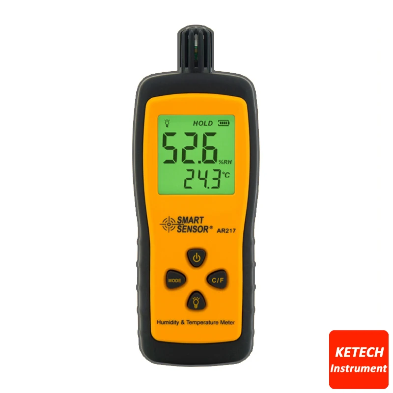 

Handheld Hygrometer Digital Humidity Temperature Meter AR217
