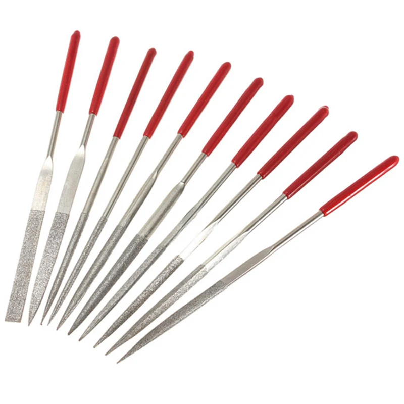 10Pcs 140mm Needle Files Set Jeweler Diamond Carving Craft Tool Metal