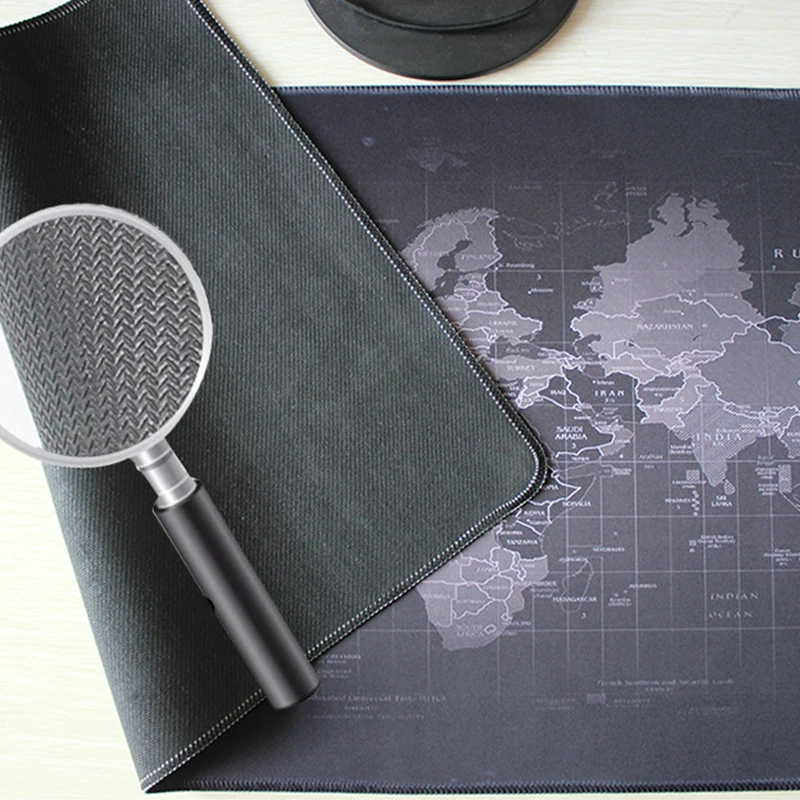  World Map Large Mouse Pad Locking Edge Natural Rubber Gaming Mousepad for Csgo Dota 2 LOL Overwatch