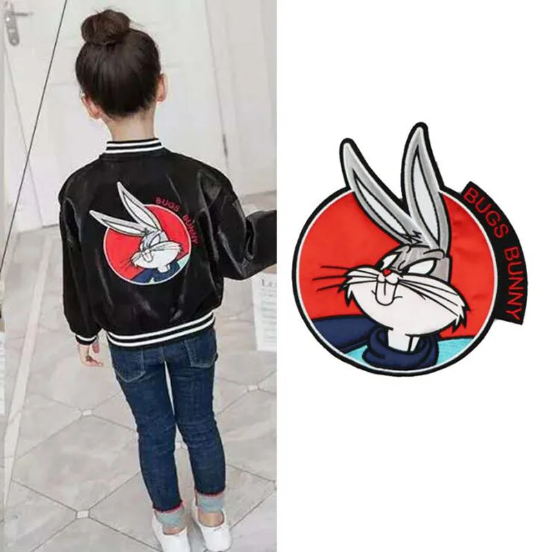 

Bugs Bunny Rabbit Embroidered Applique Clothing Decoration Sew On Patch DIY Accessories
