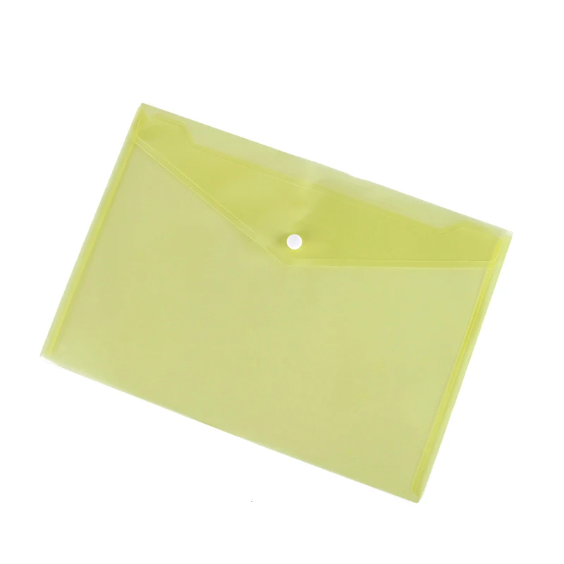 A4 33x24CM yellow Папка для документов формата А4, органайзер, прозрачный, печатный, пластик, А5, Сумка для документов, Офисная папка, папка, скрепка для хранения, школьные принадлежности - Цвет: A4 33x24CM yellow