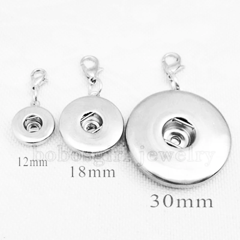 

round Snap Button Plate Jewelry Pendant 12mm 18mm 30mm N661