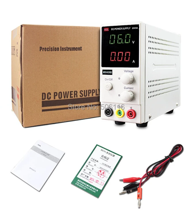

New 0 ~ 30V 0 ~ 5A Portable Mini DC regulated Adjustable DC power supply Mobile phone / laptop repair power