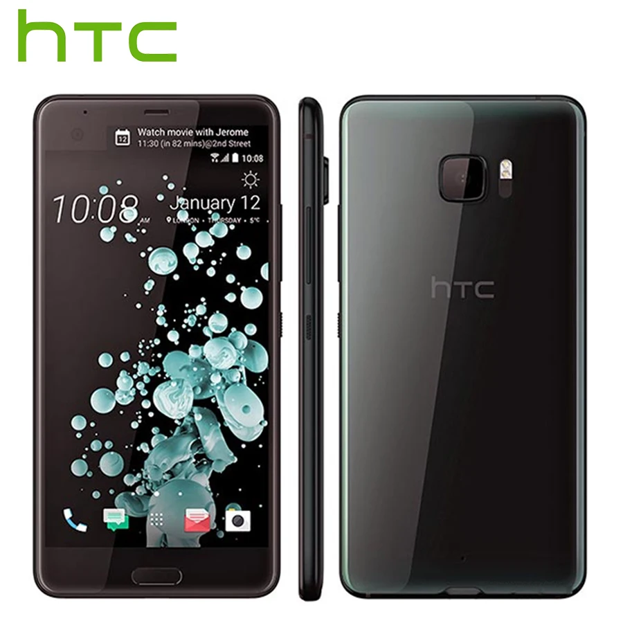 Мобильный телефон HTC U Ultra LTE 4G, 4 Гб ОЗУ, 64 Гб ПЗУ, четырехъядерный процессор Snapdragon 821, 5,7 дюйма, 16 МП, смартфон DualView Android