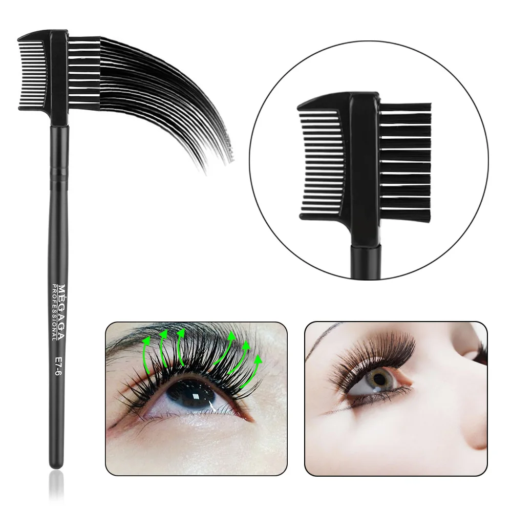 1PC Professional Beauty Black Dual Purpose Eyelash Eyebrow 2 in1 Eye