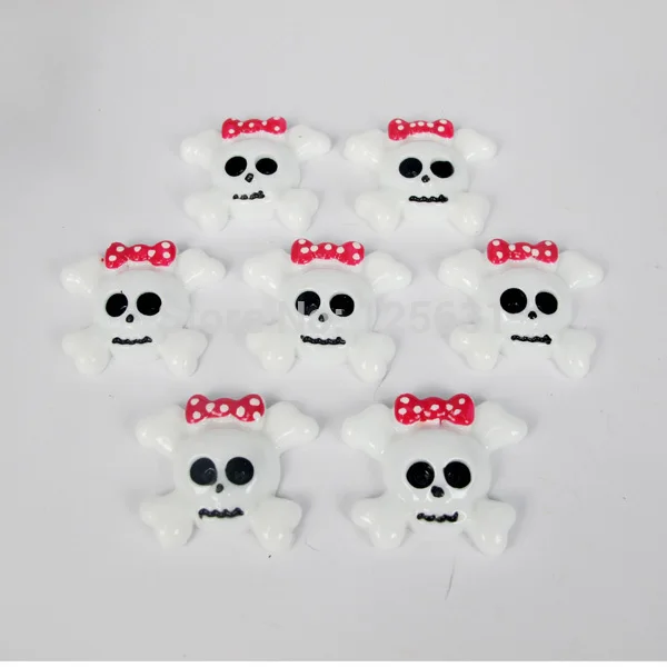 

Flatback DIY Resin Halloween Monster High Dolls Inspired Skull & Crossbone Cabochon Flat Back Scrapbooking Embellishment:25*30mm