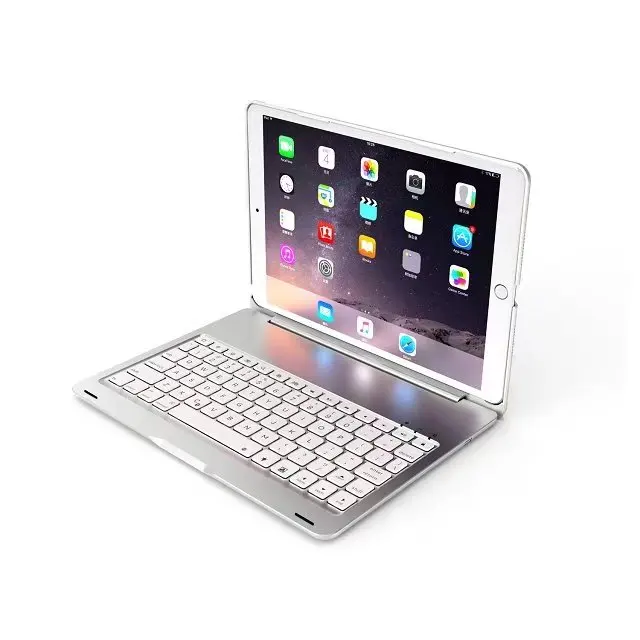 

7 Colors Backlit Light Wireless Bluetooth Keyboard Protective Slim Hard Shell Folio Stand Smart Cover For iPad Pro 10.5 New 2017