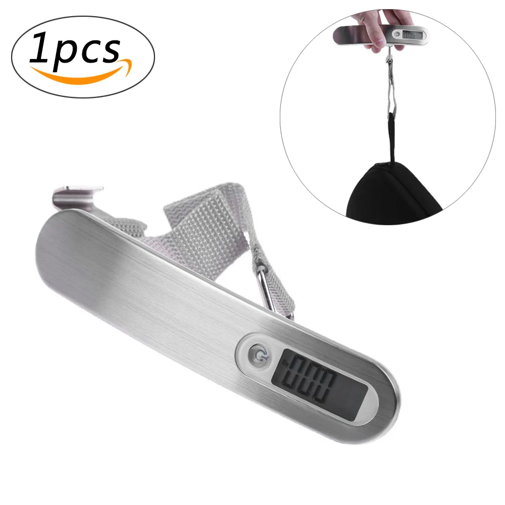 

Digital Luggage Scale Portable Travel Electronic Suitcase Scale with Rubber Paint Handle High Precision LCD Display Hanging Scal