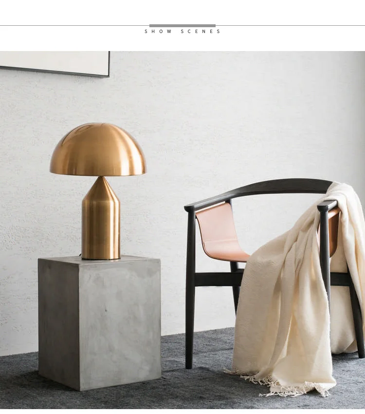 Креативная Грибная настольная лампа, прикроватная лампа для спальни, дизайнерская модель, кабинет в скандинавском стиле, индивидуальный декор, лампа