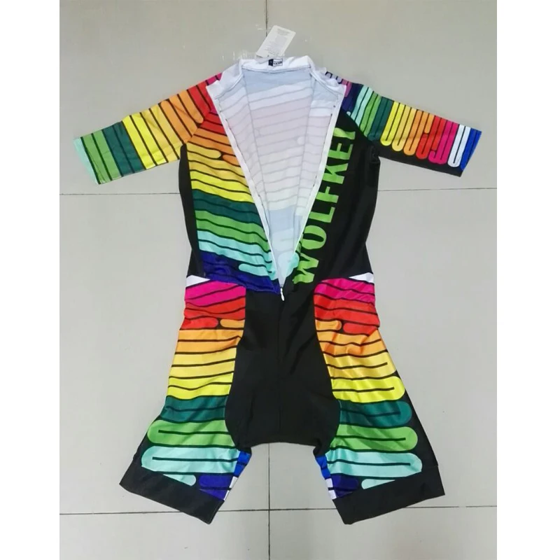 Новинка костюм WOLFKEI Skinsuit одежда для велоспорта Цельный боди горного велосипеда