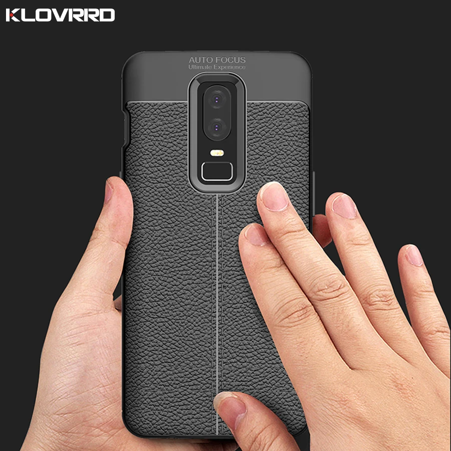 

Soft Case for OnePlus 6 Case Luxury Leather Design TPU Silicone Protector Case for One Plus 6 Back Cover Protecive Shell
