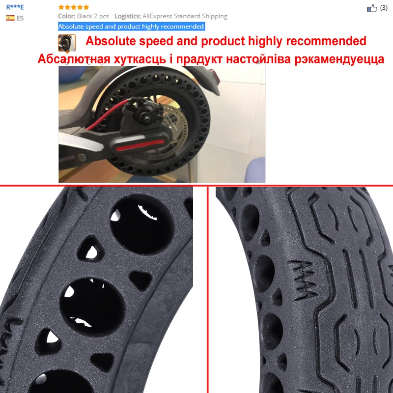 Прочные колеса 1 шт/2 шт Анти-взрыв твердые резиновые шины передние задние шины для Xiaomi Mijia M365 электрический скутер скейтборд