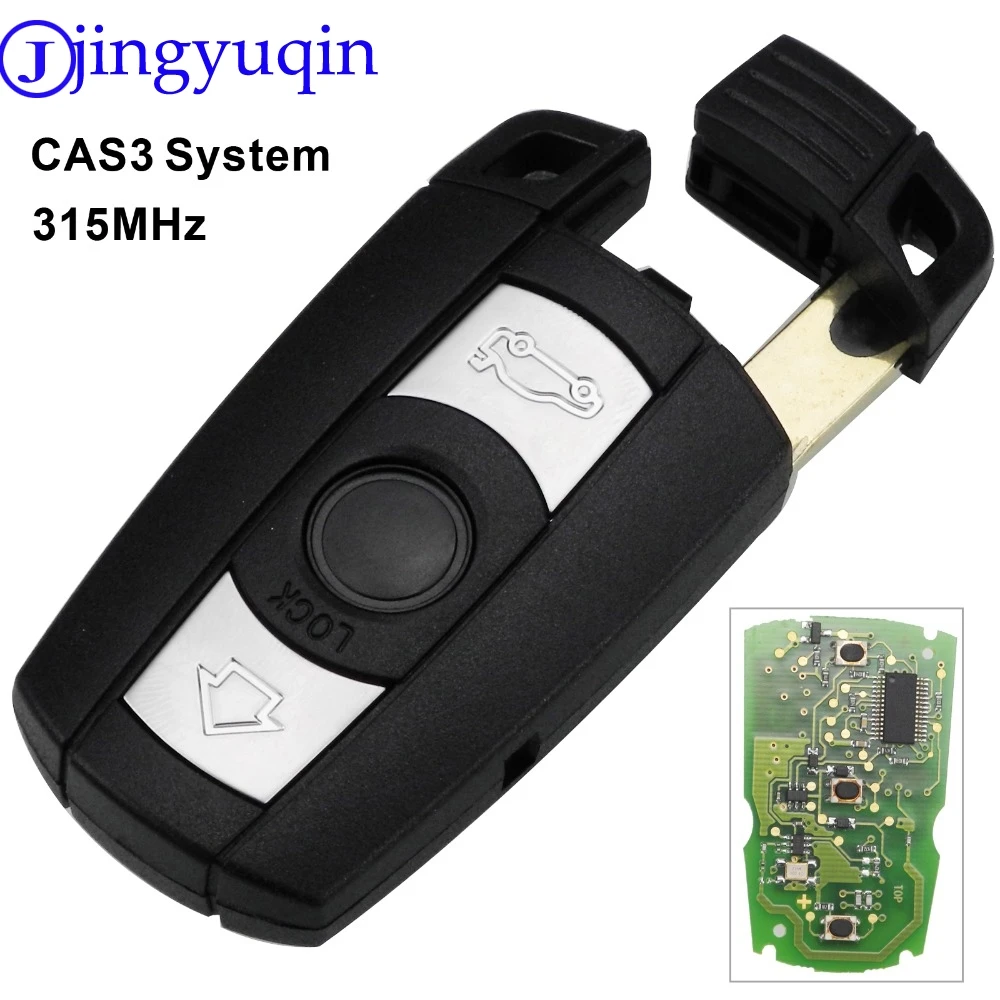 

jingyuqin cut/uncut blade Car Remote Smart Key FSK CAS3 315MHz For BMW 1/3/5/7 Series CAS3 X5 X6 Z4 Car Control Transmitter