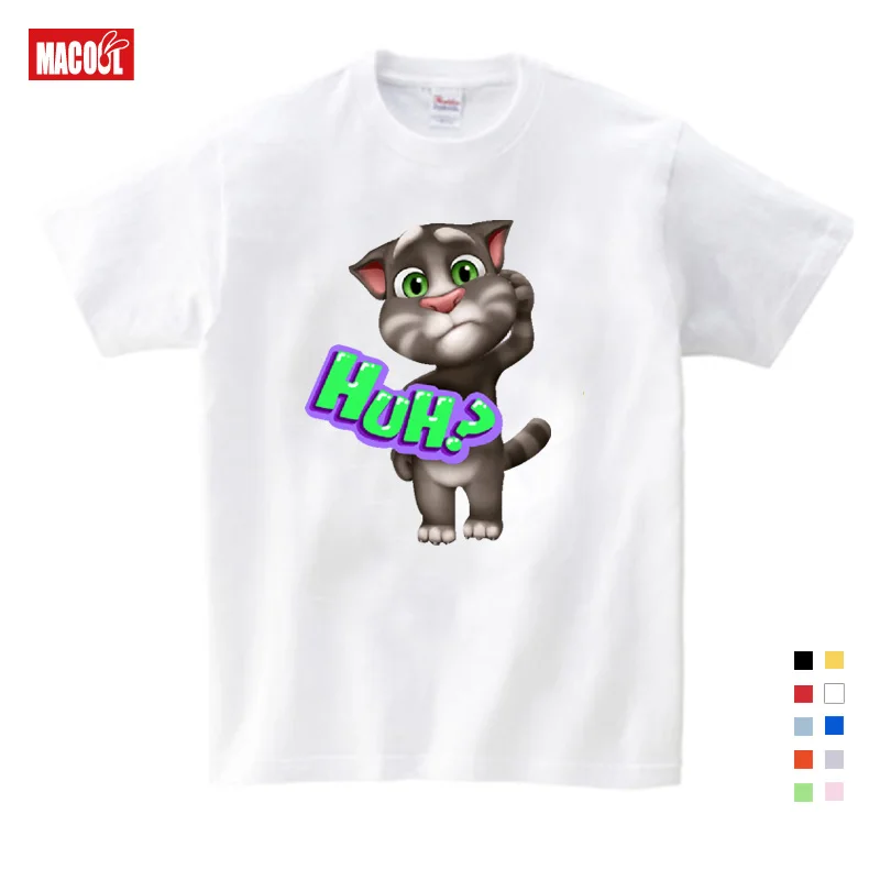 

Children's Favorite Online Games Can Speak Tom Cat Prints Boy T-shirt Summer Tshirt Tom Cat and His Friends Cartoon Costumes