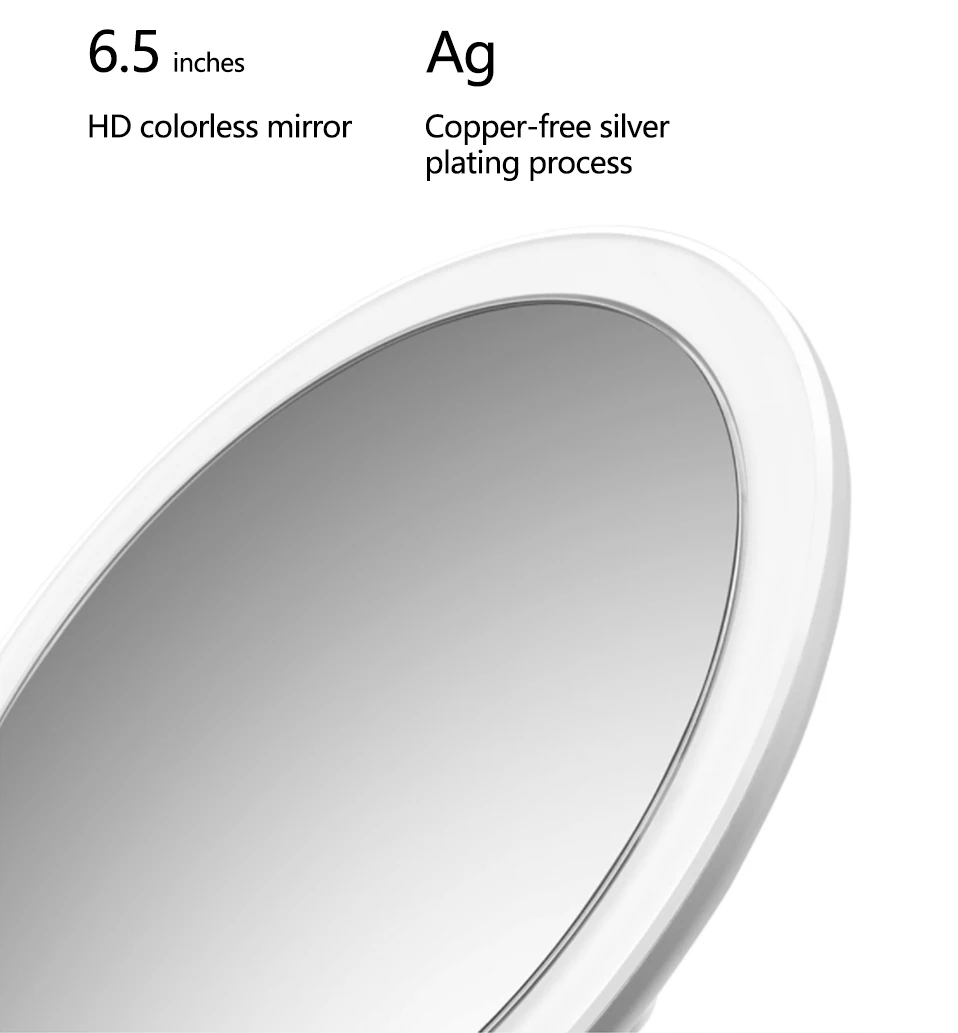 Xiaomi AMIRO AML004 Makeup Mirror Rechargeable Brightness Adjustable LED HD Makeup Daylight Mirror Mijia Makeup Mirror Cosmetics7