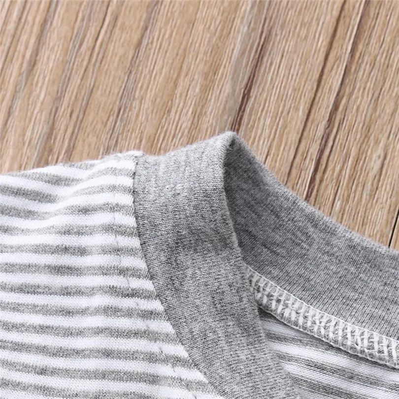 2019 new Newborn Baby Girls Boys Long Sleeve Zipper Packs Stripe Romper Jumpsuit Clothes fashion design (6)