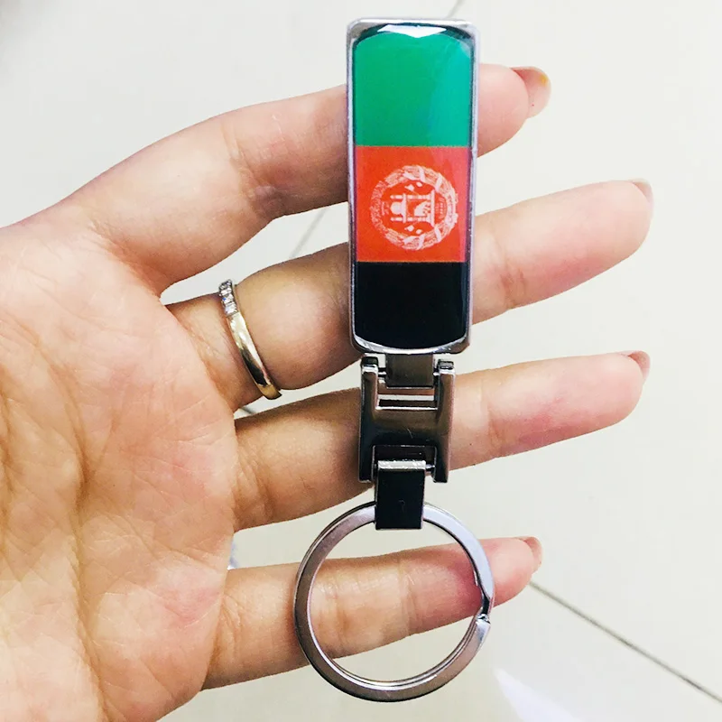 

Afghanistan Flag Car Keychain For Bmw Audi Volkswagen Mercedes Toyota Corolla Avensis RAV4 Honda Mazda Hyundai Mitsubishi Nissan