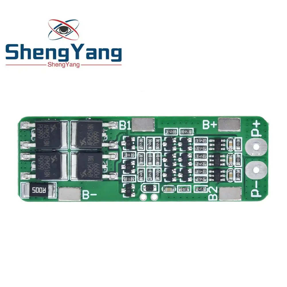 3S 20A литий-ионная литиевая батарея 18650 зарядное устройство PCB плата защиты BMS для сверлильного мотора 12,6 в Lipo ячеечный модуль 64x20x3,4 мм