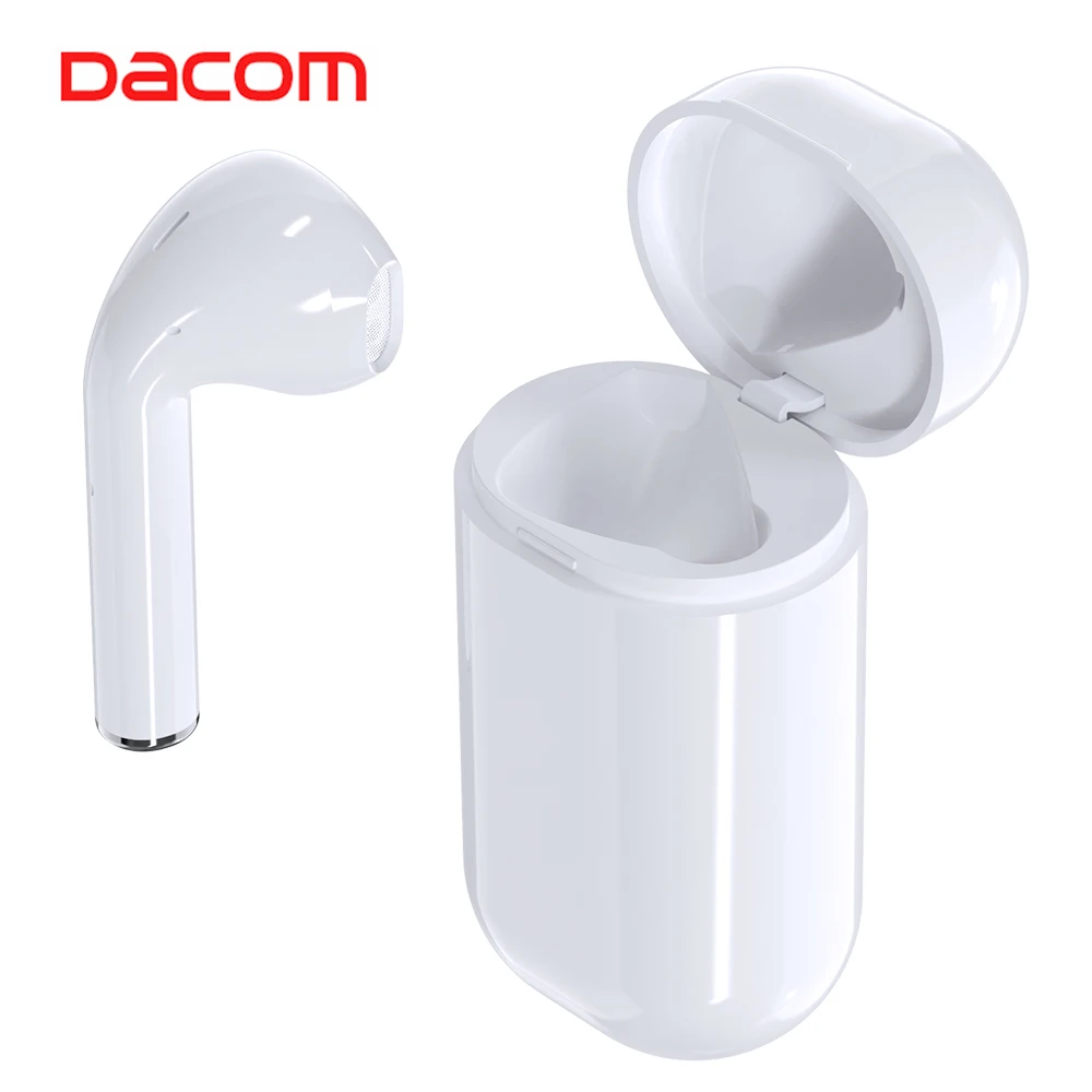 

DACOM Mini Wireless Earphone Single Bluetooth 5.0 Headset Touch Control Hands Free Earbud with Charging Box for Mobile Phone