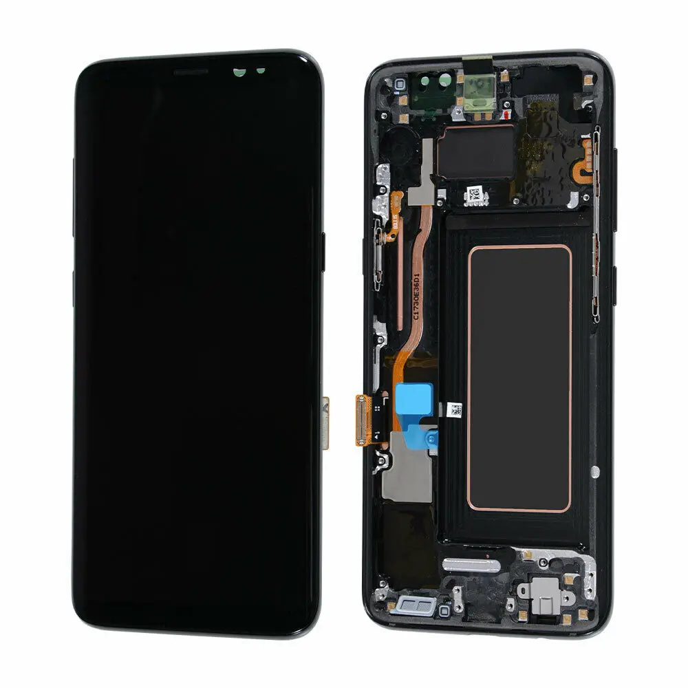 

Super Amoled For SAMSUNG Galaxy S8 LCD Screen G950 S8 Plus G955 LCD Display Panel Touch Screen Digitizer Assembly With Frame