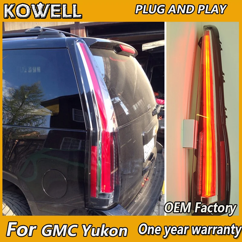 Автостайлинг KOWELL для GMC Yukon Tahoe пригородный светодиодный задний фонарь 2007 2008 2009 2010