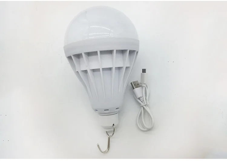 USB Rechargeable LED Bulb Light 110V 220V 10W 20W 30W 40W Smart Emergency Lamp Outdoor Lighting for Fishing Camp  (3)