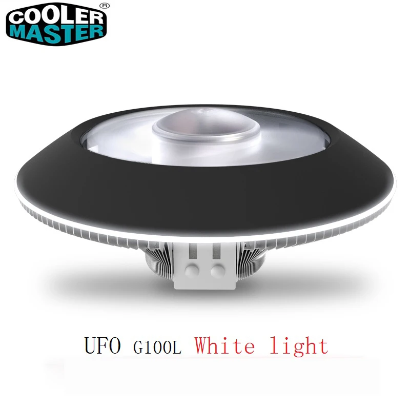 

Cooler Master G100L CPU saucer cooler for Intel 775 115X AMD AM4 AM3 CPU radiator 10cm 4pin LED white light UFO cooling PC quiet