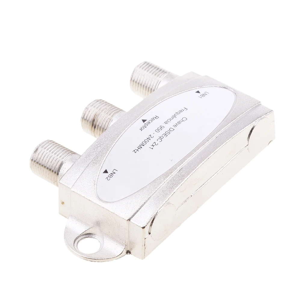 Wideband 2x1 Premium DiSEqC 1.0 2.0 Model Satellite Switch FTA Dish LNBS LNBF Switch DS-04C For Satellite Receiver 950-2400(MHz)