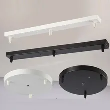 Три лампы люстры база высокого класса аксессуары для освещения черный белый круглая квадратная потолочная база розовое основание для светильника