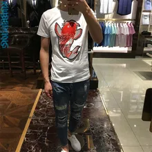 summer Slim T shirt men short sleeve male luxury t-shirt 2017 new design top quality top tees