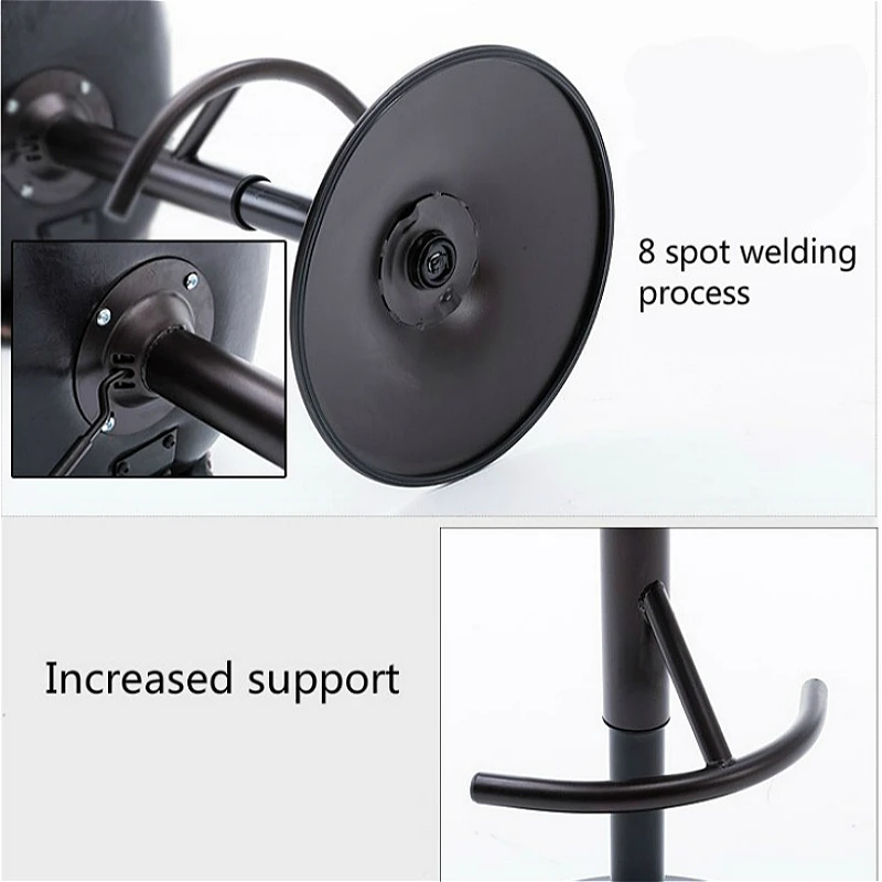 Simple Style Lifted Bar Chair Rotated Multi-purpose Front Desk High Stool with Backrest Checkstand Stool Household Balcony Seat Simple Style Lifted Bar Chair Rotated Multi-purpose Front Desk High Stool with Backrest Checkstand Stool Household Balcony Seat