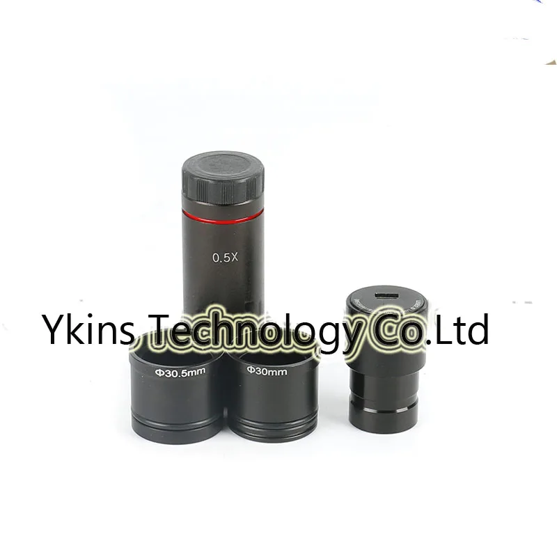 

5.0MP HD USB Digital Electronic C-mount Eyepiece Camera + 2 Rings + 0.5X C-MOUNT Lenses for Biological Stereo Microscopes