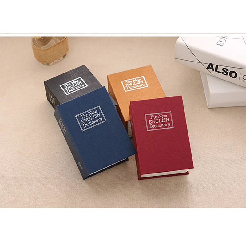 

New Dictionary Mini Safe Box Book Money Hidden Secret Security Safe Lock Cash Money Coin Storage Jewellery key Locker