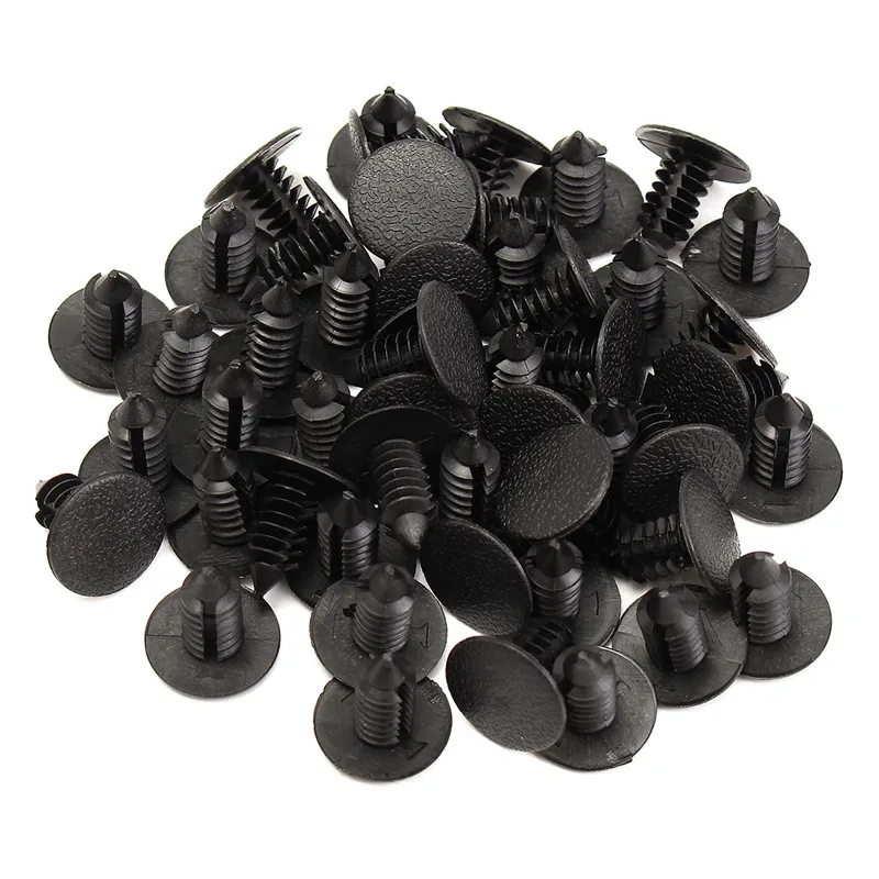 

50PCS 9mm Fastener Clip Hole Plastic Push Screw Rivet Panel Fastener Clip for Car Auto Vehicle