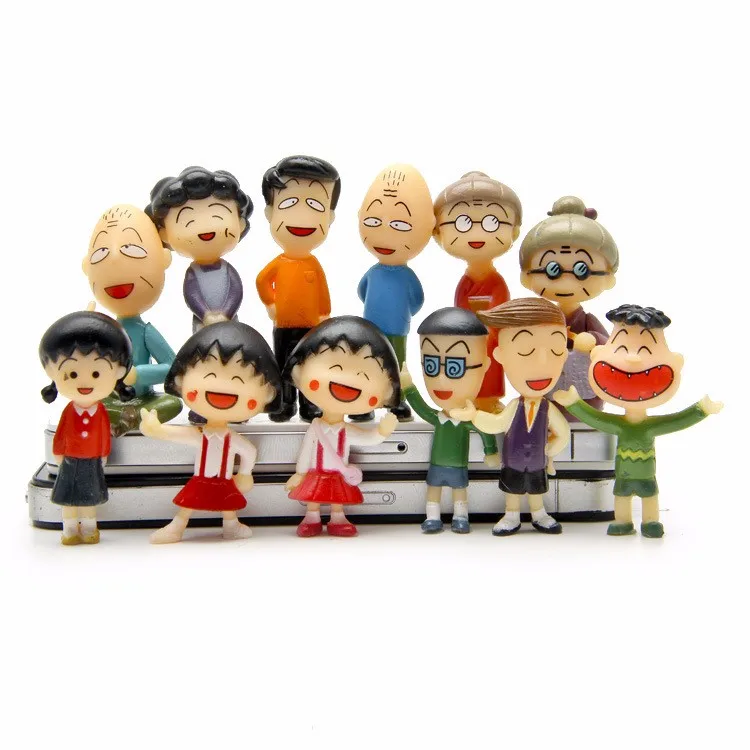 Jouets Bebe 12 Pieces Lot Chibi Maruko Chan Figurines Famille Portrait Collection Jouets Poupee Loisirs Action Enfants Jouets Figurines Noel Aliexpress