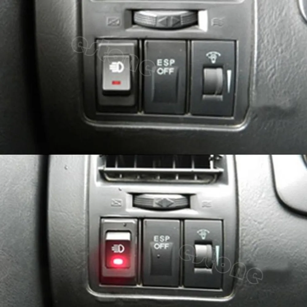 New 12V 35A Car Fog Light Rocker Switch 4Pins Red LED Dash Dashboard HS 