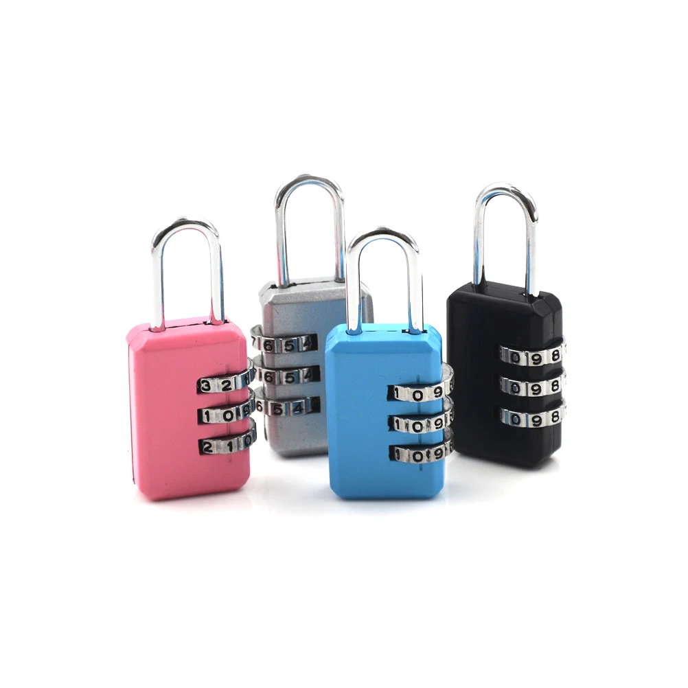 

3 Digit Tumble Resettable Combination Suitcase Luggage Password Code Lock Padlock Coded Lock For School Gym Locker Sheds